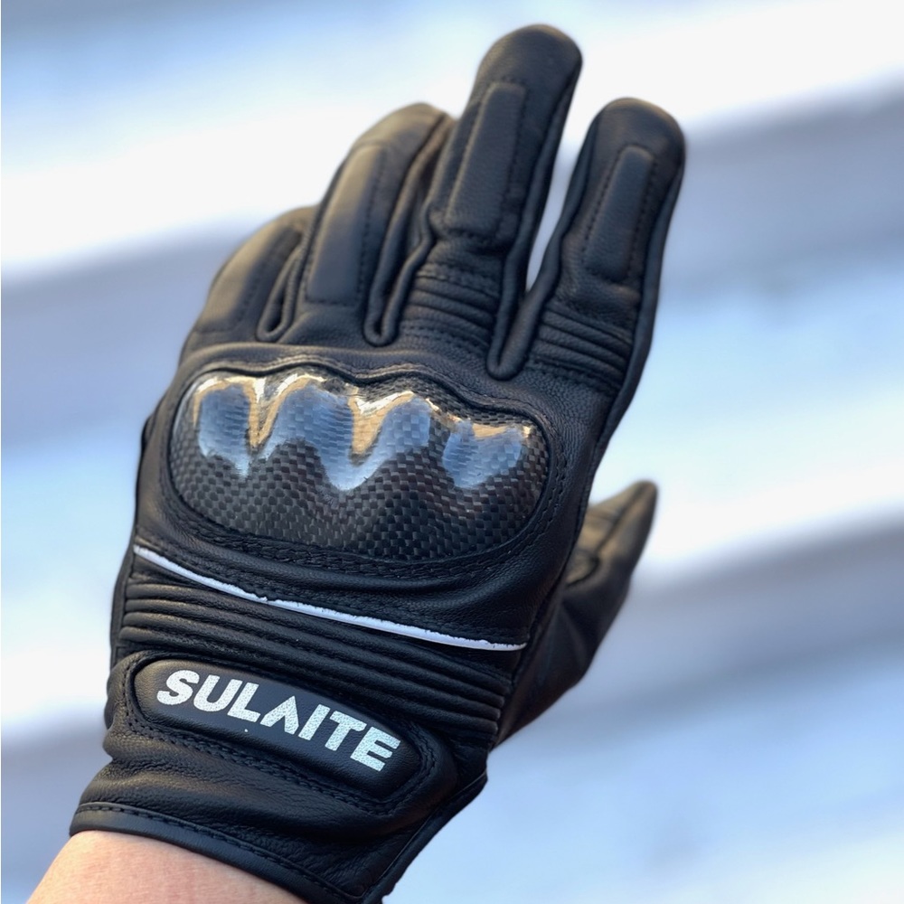 Motorcycle real leather carbon fiber gloves